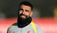 Liverpool's Egyptian striker #11 Mohamed Salah takes part in a training session, at the AXA training centre in Liverpool, north west England, on November 26, 2024. Photo by Paul ELLIS / AFP