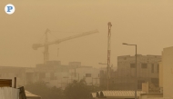 Strong northwesterly winds resulted in poor visibility across Qatar on April 15, 2025. Photo by The Peninsula photographer. 