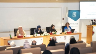 Panellists during the discussion at the Doha Institute.