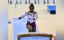 Qatar’s Salma Nasser competes during the qualifying round.