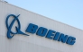 Boeing's logo is pictured at the company's Renton factory in Renton, Washington, on April 15, 2025. Photo by Jason Redmond / AFP