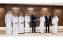 Minister-President of the State of North Rhine-Westphalia, Germany, H E Hendrik Wüst; Ambassador of Germany to Qatar, H E Lothar Freischlader; and QC Chairman, Sheikh Khalifa bin Jassim bin Mohammed Al Thani along with other officials during the meeting.