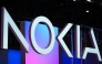 (Files) In this file photo taken on March 4, 2025 the logo of Finnish technology company Nokia is pictured at the MWC (Mobile World Congress) in Barcelona. (Photo by Josep Lago / AFP)