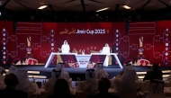 A general view during the Amir Cup draw ceremony.