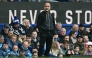 Manchester City's Spanish manager Pep Guardiola looks on during the English Premier League football match between Everton and Manchester City at Goodison Park in Liverpool, north west England on April 19, 2025. Photo by Paul ELLIS / AFP.