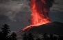 File photo. This handout picture taken and released on January 11, 2025 by Indonesian Geological Agency shows Mount Ibu spewing volcanic material approximately 4,000 meters high during an eruption as observed from the Mount Ibu Volcano Observation Post in West Halmahera, North Maluku on January 11, 2025. Photo by Handout / Indonesian Geological Agency / AFP

