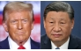This combination of pictures created on November 07, 2024 shows former US President and Republican presidential candidate Donald Trump in Pittsburgh, Pennsylvania on November 4, 2024, and Chinese President Xi Jinping at a press conference in Belgrade, on May 8, 2024. (Photo by Charly Triballeau and Elvis Barukcic / AFP)