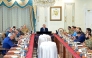 In this handout photograph taken and released by Pakistan's Prime Minister Office on April 24, 2025, Pakistan's Prime Minister Shehbaz Sharif (C) chairs a high level security meeting with the chiefs of the Pakistan forces and other government officials at the Prime Minister House in Islamabad. (Photo by Pakistan's Prime Minister Office / AFP)