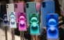 Apple iPhone 16 Plus phones during the first day of in-store sales at Apple's Fifth Avenue store in New York on September 20, 2024. (Photo by Victor J. Blue/Bloomberg)
