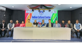 ICC officials during a press conference to announce the carnival. 