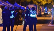 Vancouver police investigate a crime scene after a man drove into pedestrians at the annual Lapu Lapu festival celebrating Filipino culture, at East 43rd Avenue and Fraser, in the south of Vancouver on April 26, 2025. Photo by Don MacKinnon / AFP