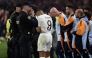 Real Madrid's French forward #09 Kylian Mbappe reacts after the Spanish Cup, Copa del Rey (King's Cup) final football match between FC Barcelona and Real Madrid CF at La Cartuja stadium in Seville on April 26, 2025. (Photo by Josep LAGO / AFP)
