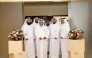 Minister of Awqaf and Islamic Affairs H E Ghanem bin Shaheen bin Ghanem Al Ghanim opening the exhibition.