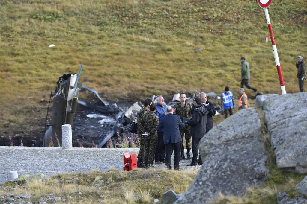 The accident happened around midday in the remote Gotthard Pass near a hospice that stands at an altitude of 2,100 metres (6,900 feet). / AFP / Michael Buholzer