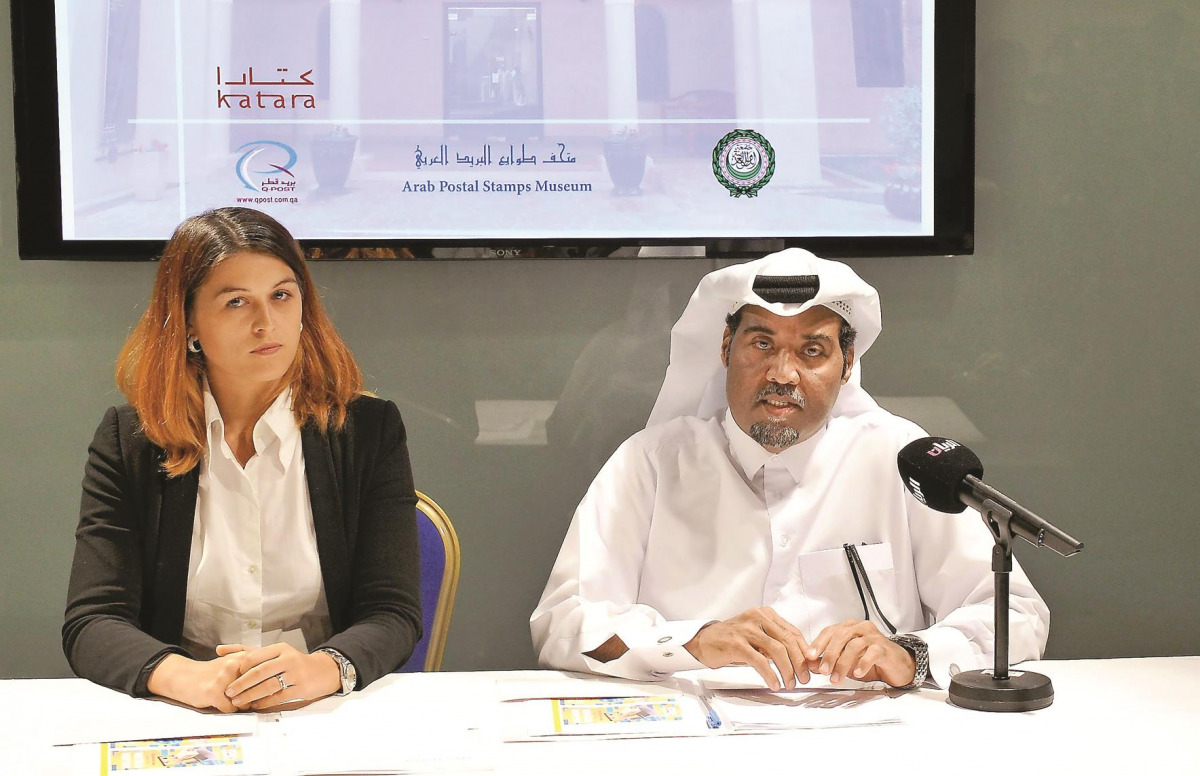 Khalid J Alemadi, Deputy Director of Marketing and Sales, and Maud Daniel, Head of Marketing and Communications, at the launch of Arabic website of ‘Connected’. Pic: Kammutty VP / The Peninsula