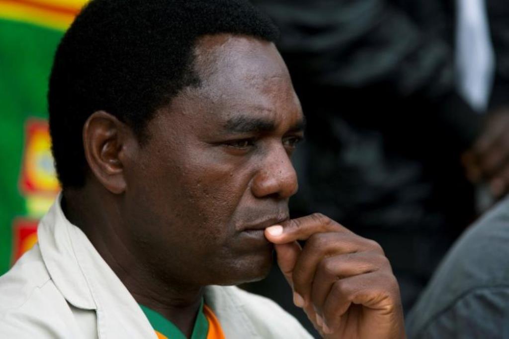 File photo of Zambia's main opposition leader Hakainde Hichilema. Reuters 