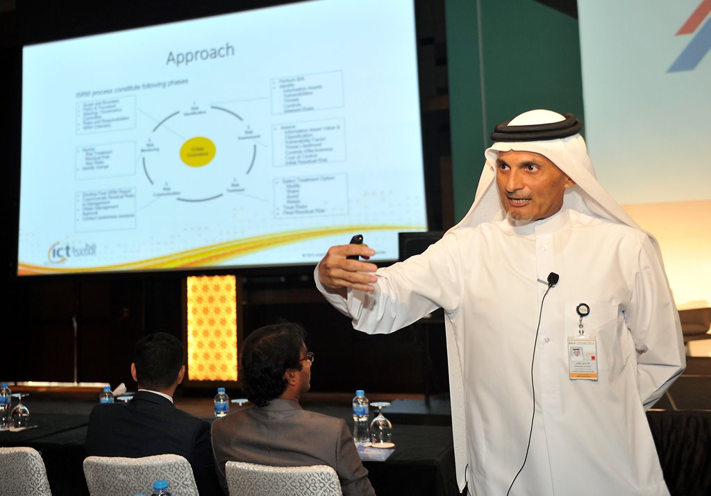 Khalid Al Hashmi, Assistant Undersecretary of the Cyber Security Sector at Ministry of Transport and Communications, at the two-day 9th Cyber Defense Summit.