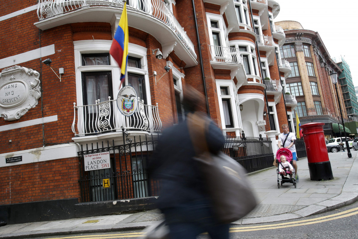  Ecuadorian embassy in central London where WikiLeaks founder Julian Assange has hold up for four years. (AFP / Daniel Leal-Olivas)