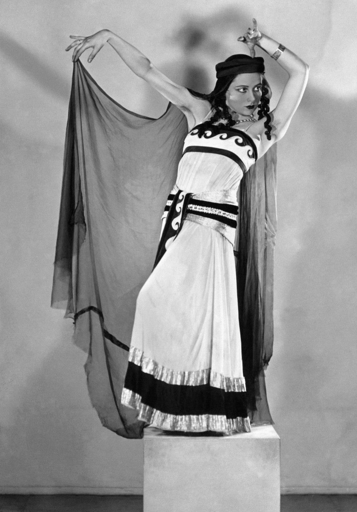 This file photo taken on November 6, 1937 shows French prima ballerina Yvette Chauvire, posing at the Paris Opera in Paris. Yvette Chauvire died, aged 99, during the night between October 18 and October 19, 2016, the Paris Opera announced in a statement. 