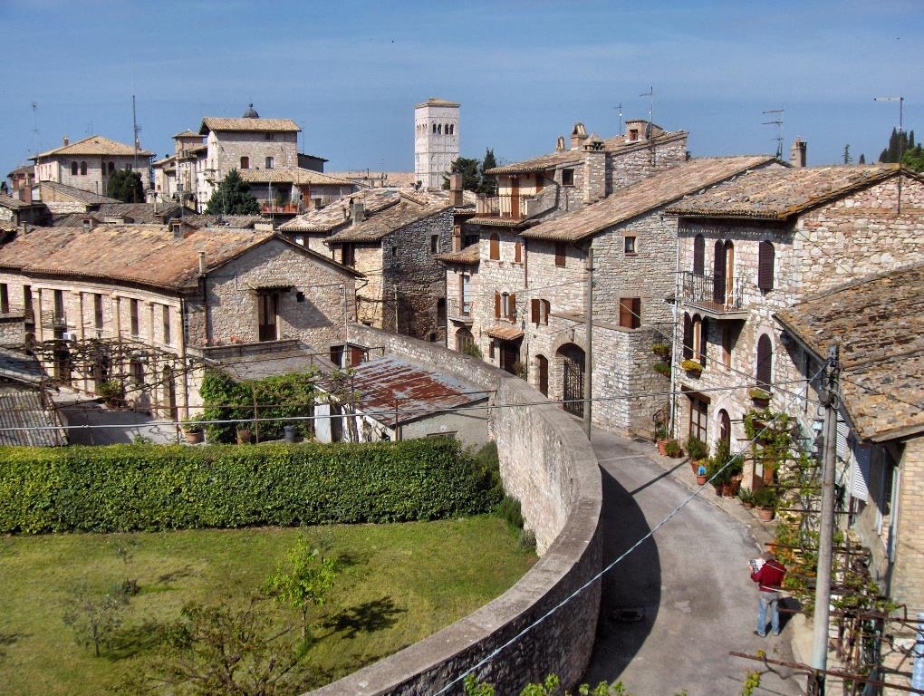 A general view of the Italian city Assisi.