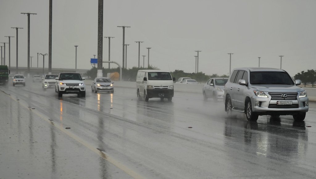 Rain on Airport road. Pic: Abdul Basit