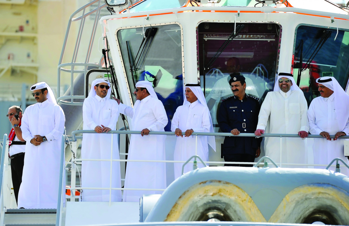 Prime Minister and Interior Minister H E Sheikh Abdullah bin Nasser bin Khalifa Al Thani, Deputy Prime Minister and Minister of State for Cabinet Affairs H E Ahmed bin Abdullah bin Zaid Al Mahmoud, Minister of Transport and Communications H E Jassim bin S