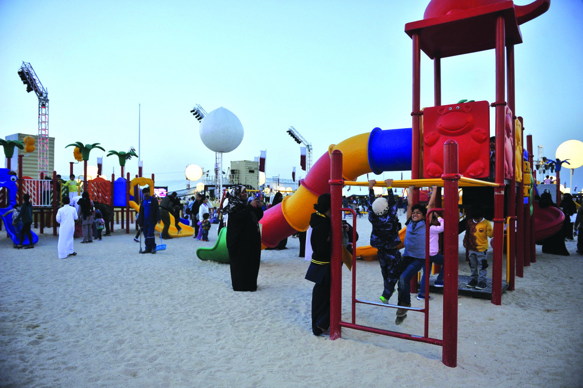 Visitors at Darb El Saai on Friday. Baher Amin / The Peninsula 