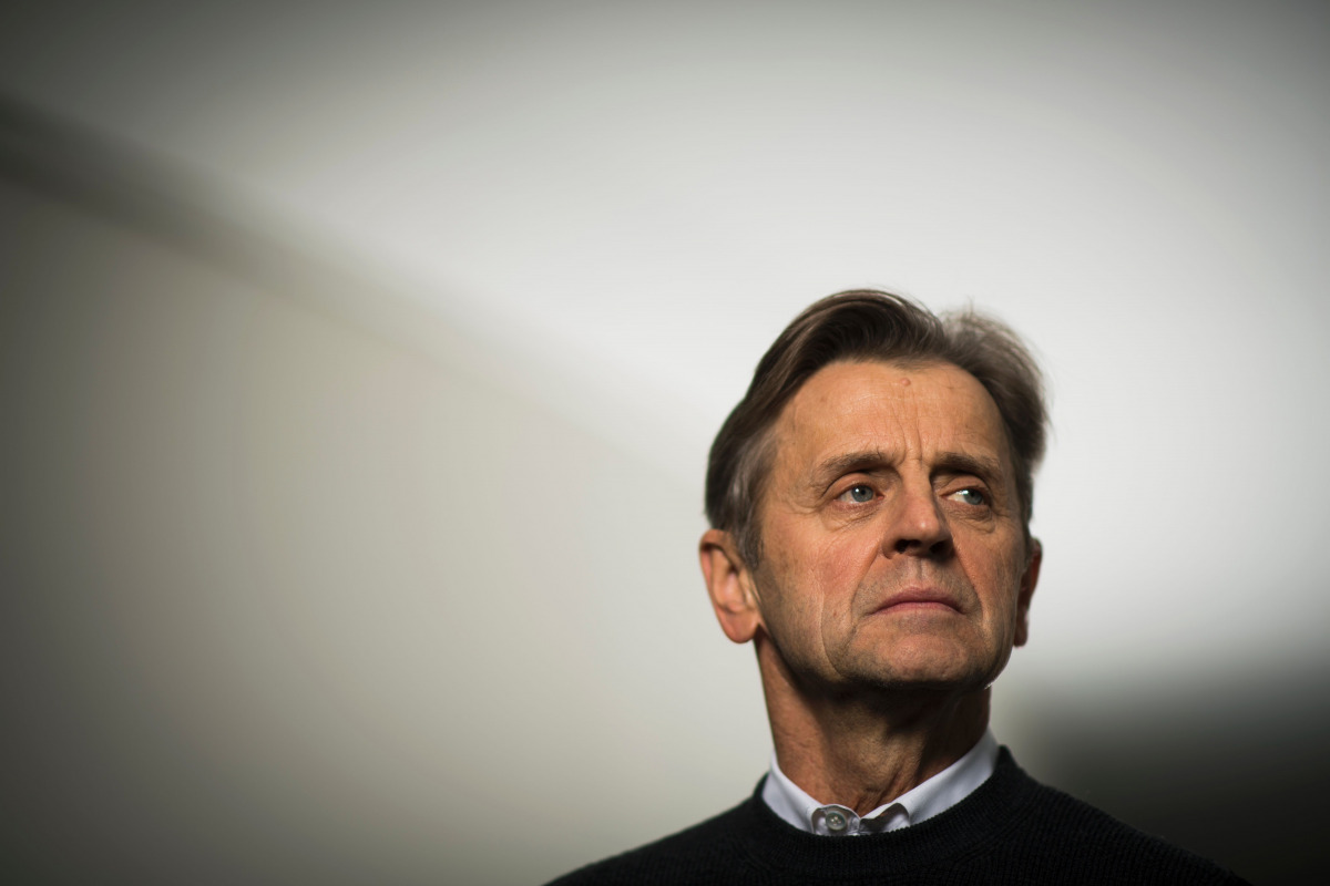 is file photo taken on December 8, 2016 shows Latvia-born, Russian and US dancer Mikhail Baryshnikov posing for portraits in Paris. Dream castings don't come much better than Mikhail Baryshnikov playing Vaslav Nijinsky -- one great ballet dancer playing a