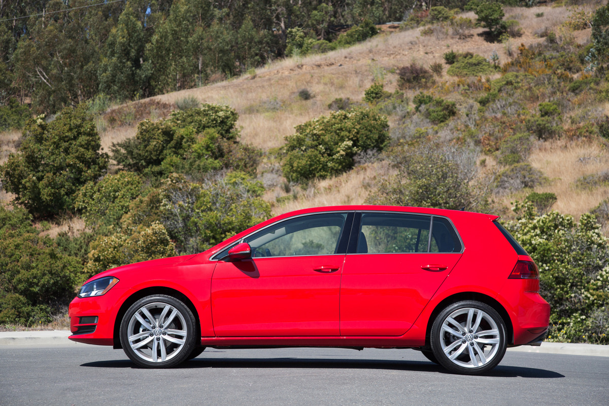 The Volkswagen Golf is a good, reasonably affordable compact wagon. MUST CREDIT: Daniel Byrne, Volkswagen.
