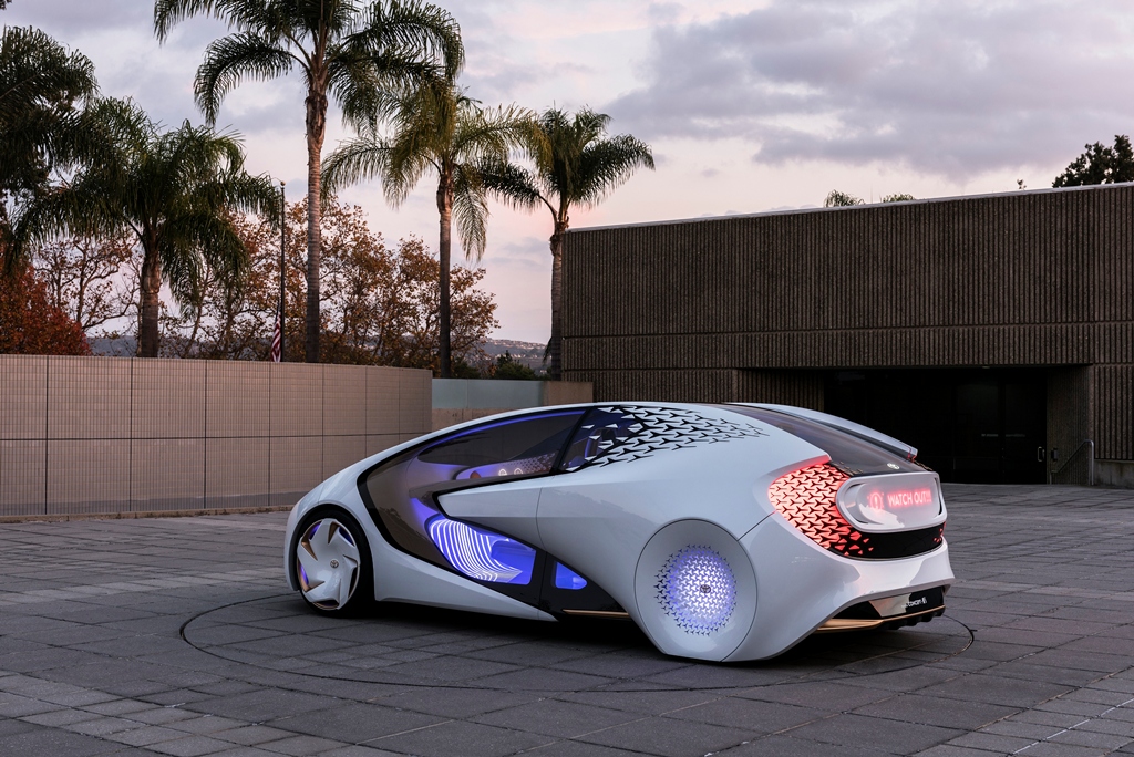 The Concept-i from Toyota showcases what the company expects cars will look like in 2030. It was revealed at CES in Las Vegas. (Handout courtesy of Toyota)