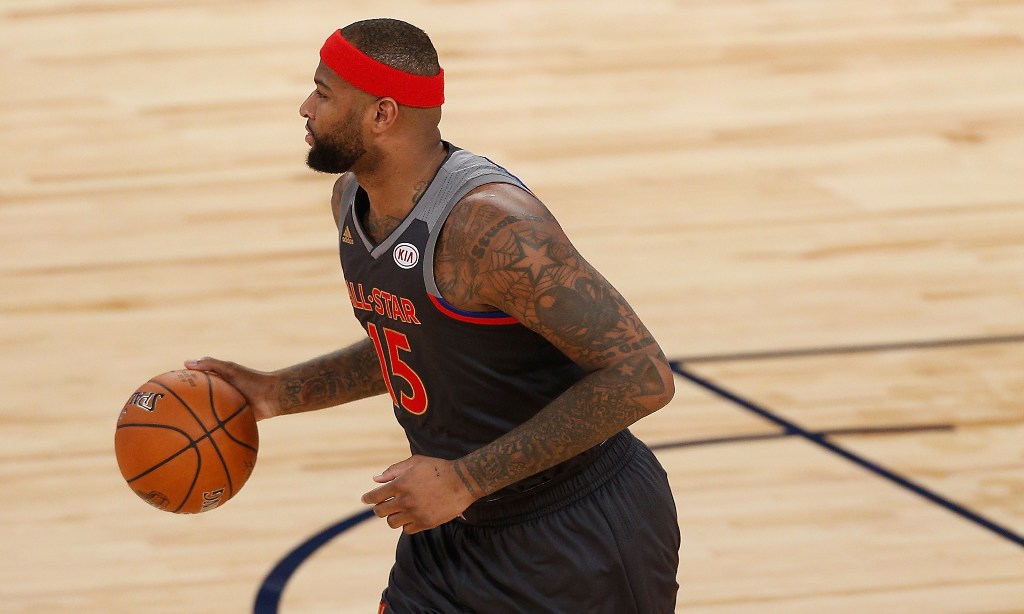 DeMarcus Cousins #15 of the Sacramento Kings dribbles the ball during the 2017 NBA All-Star Game at Smoothie King Center on February 19, 2017 in New Orleans, Louisiana. Jonathan Bachman/AFP