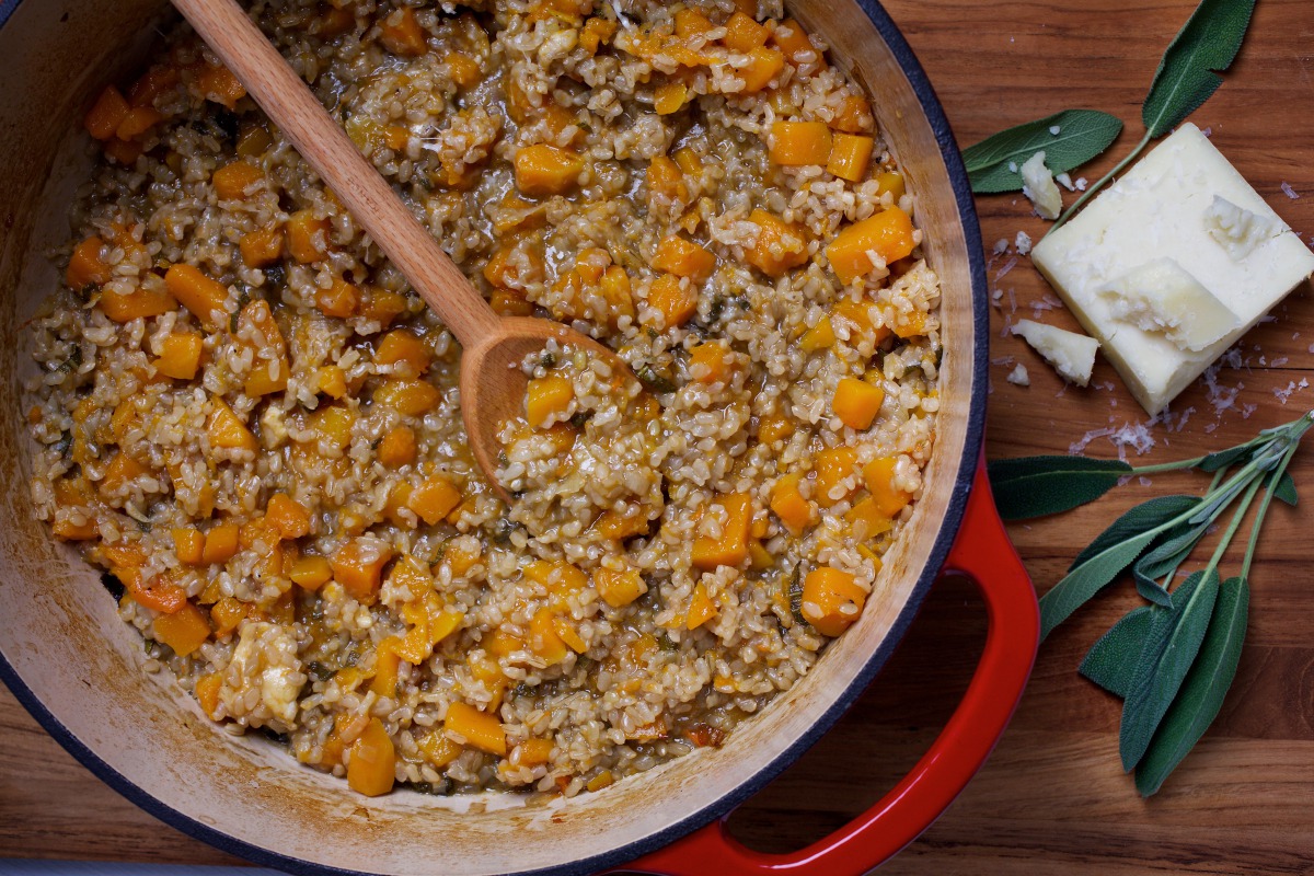 Butternut Squash and Sage Oven Risotto (Photo by Deb Lindsey for The Washington Post)