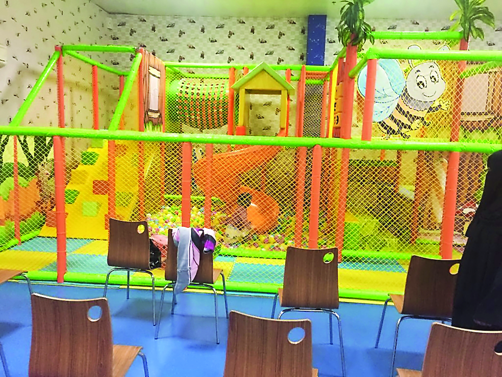 A soft play area at a shopping mall in Al Muaither.