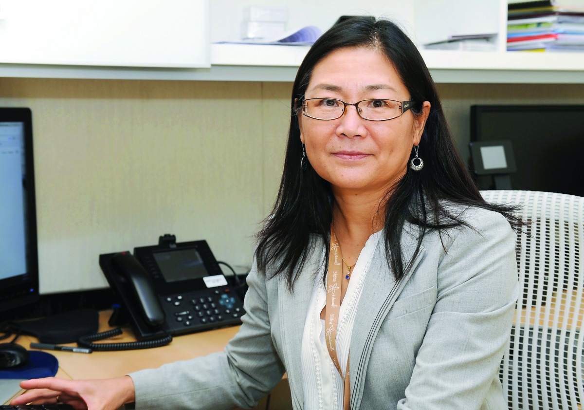 Dr Ena Wang, Acting Chief Research Officer at Sidra Medical Research Centre. Pic: Salim Matramkot / The Peninsula