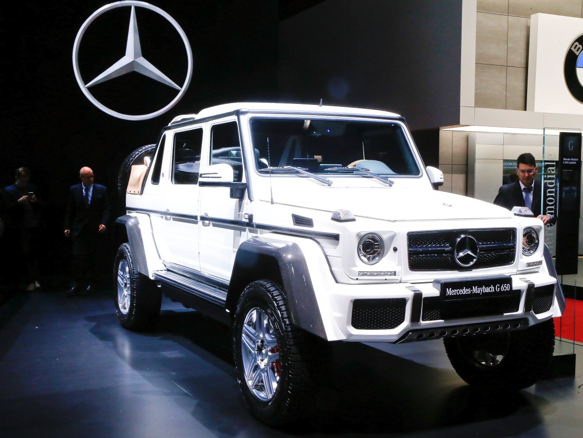 A Mercedes-Maybach G 650 Landaulet is seen during the the 87th International Motor Show at Palexpo in Geneva, Switzerland, March 7, 2017. REUTERS/Arnd Wiegmann