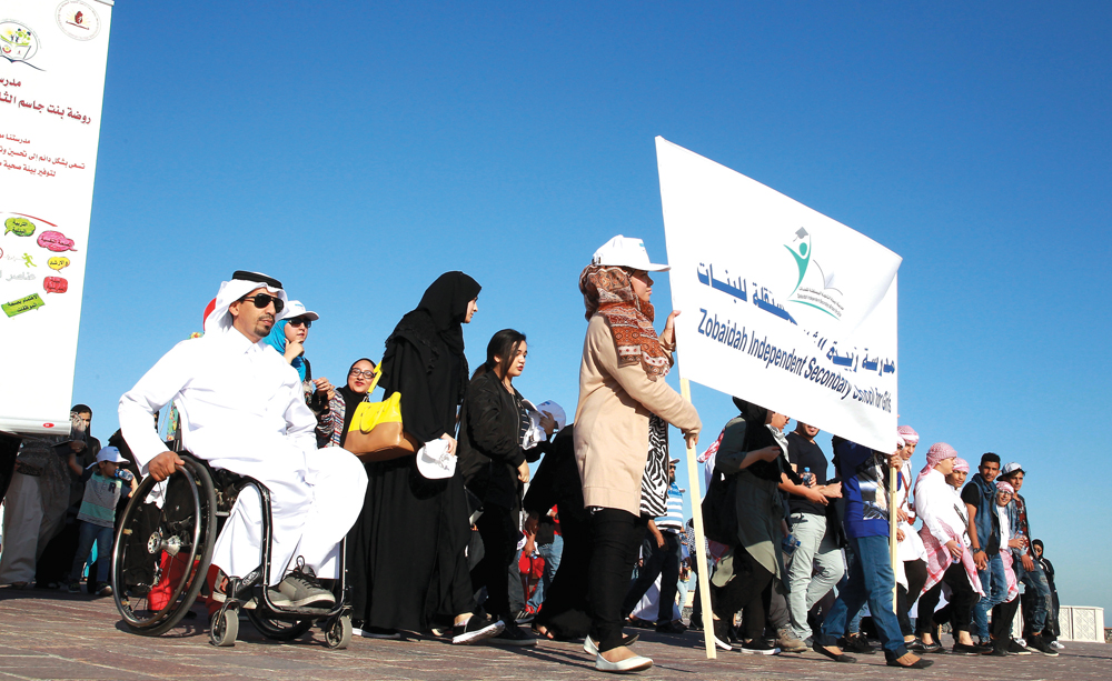 World Kidney Day activities held at Katara yesterday. Pic: Qassim Rahmatullah / The Peninsula