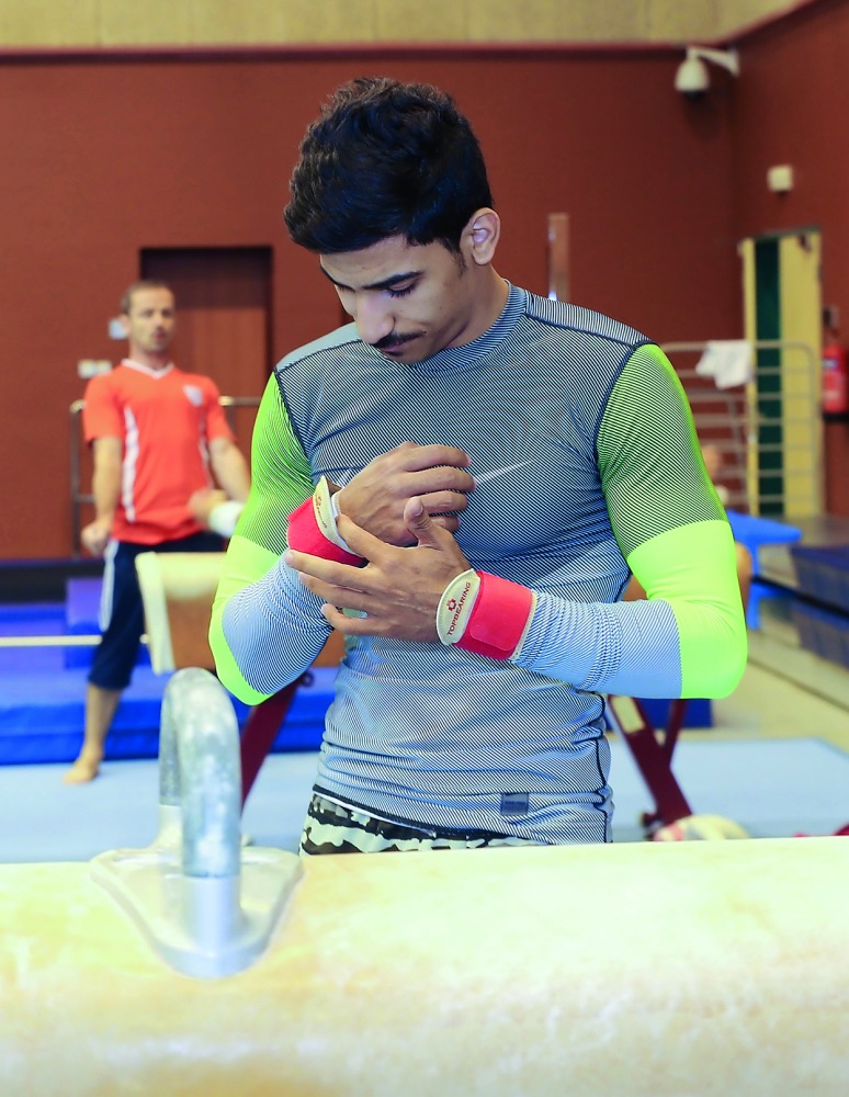 Qatari gymnast Ahmed Al Dayani