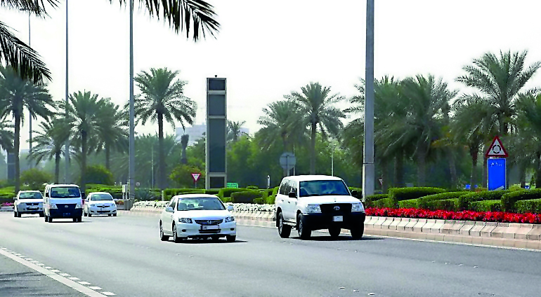 A radar installed on a road.