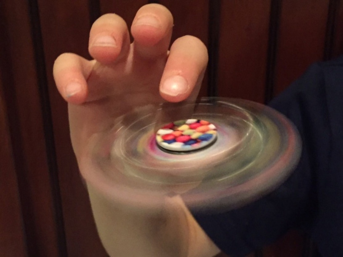 Some research indicate that playing with fidget toys - little gadgets, cubes, putties and spinners - is effective in improving concentration and focus in students with ADHD. (Washington Post photo by Amy Joyce)
