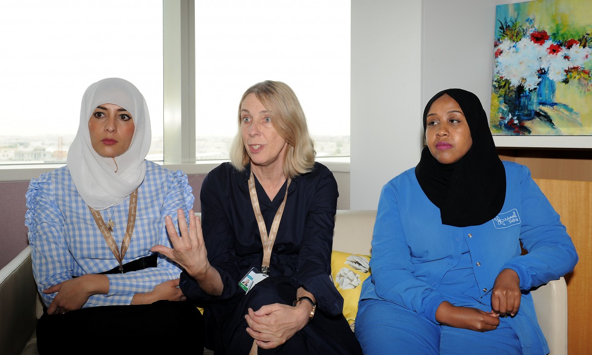 Dr Sawssan Ahmed, Psychologist; Dr Felice Watt, Perinatal Psychiatrist and Division Chief for Women’s Mental Health at Sidra and Safia Ahmed, Clinical Nurse Specialist.  Pic: Salim Matramkot/ The Peninsula