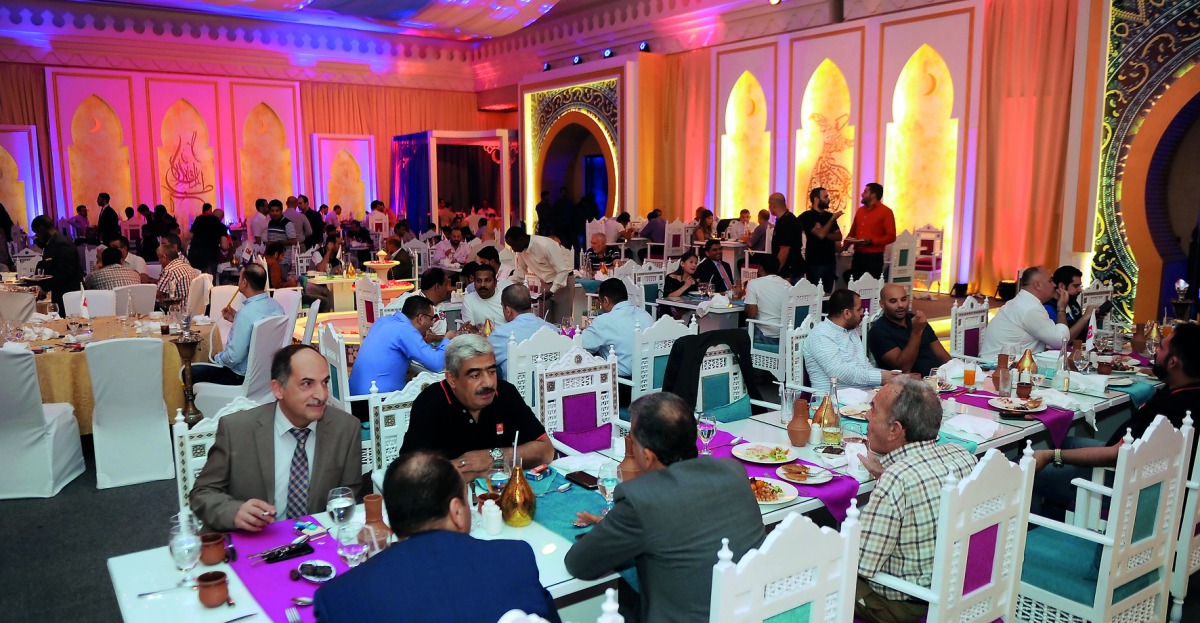 A view during the Iftar organised by  Al Attiya Motors and Trading Company at Sharq Village & Spa. Pic: Abdul Basit / The Peninsula