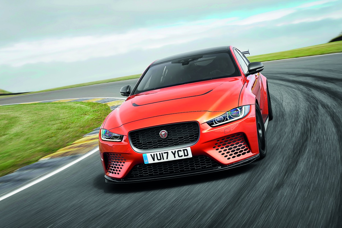 The all new Jaguar XE SV Project 8.
