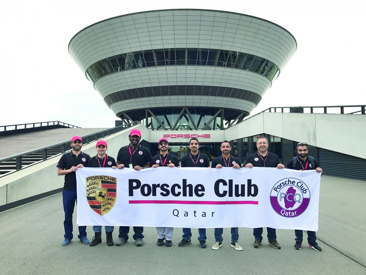 Participants at the Porsche Club Qatar Tour of Germany.