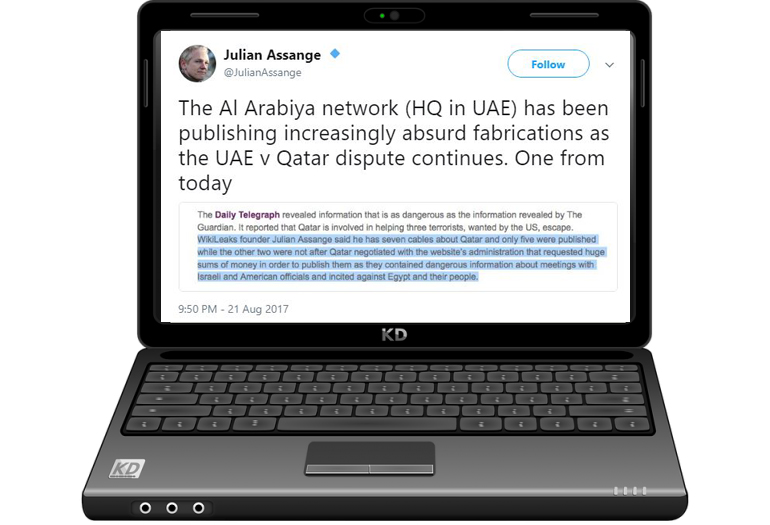 Yesterday Wikileaks founder Julian Assange blasted Al Arabiya for publishing a 