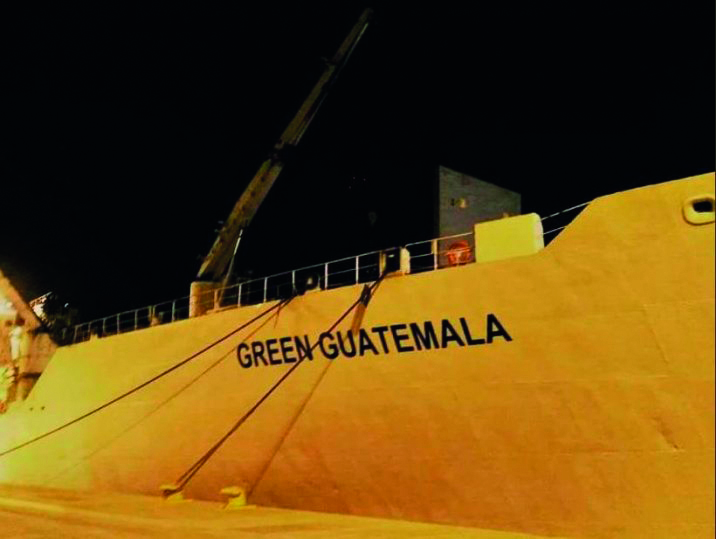 The first ship from Turkey’s Izmir Port — Green Guatemala — docked at Hamad Port on July 2.