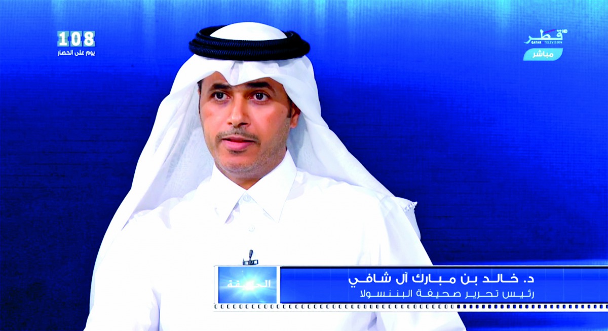 Dr. Khalid bin Mubarak Al-Shafi, Editor-in-Chief of The Peninsula. 