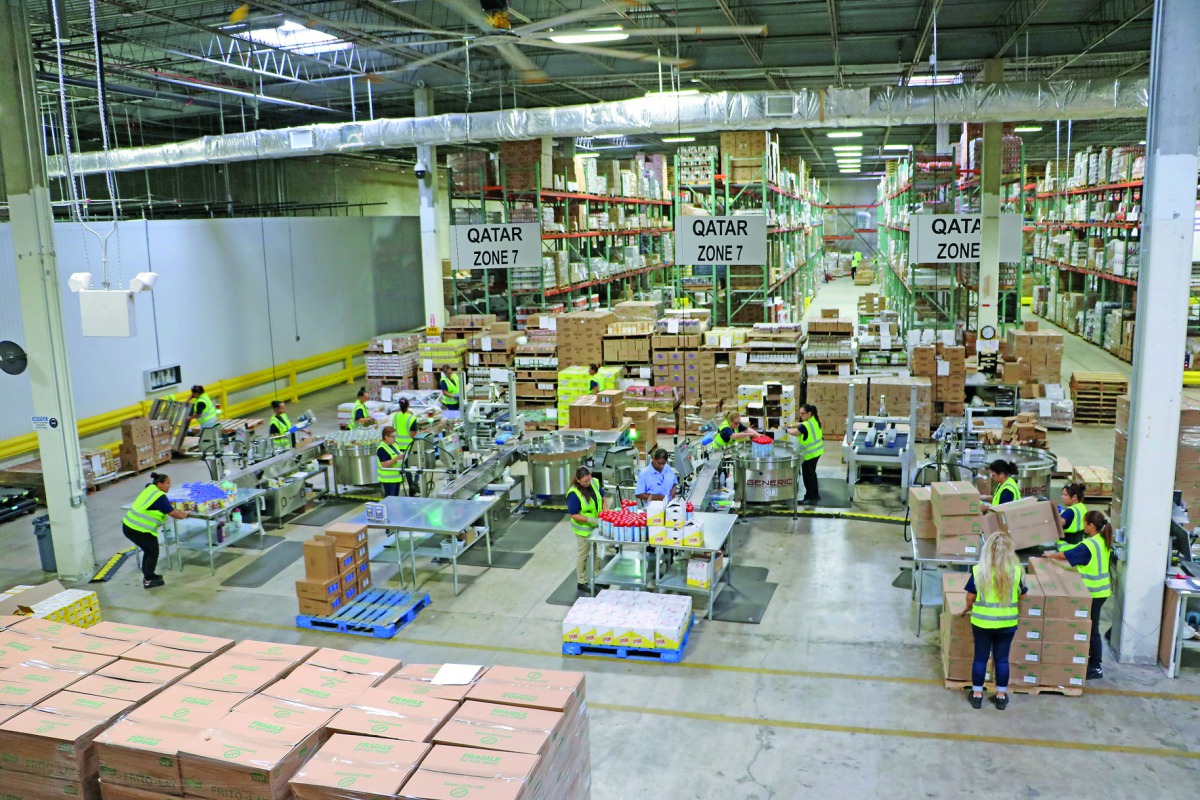 Lulu logistic facility in US dedicated for exporting foods to Qatar. 