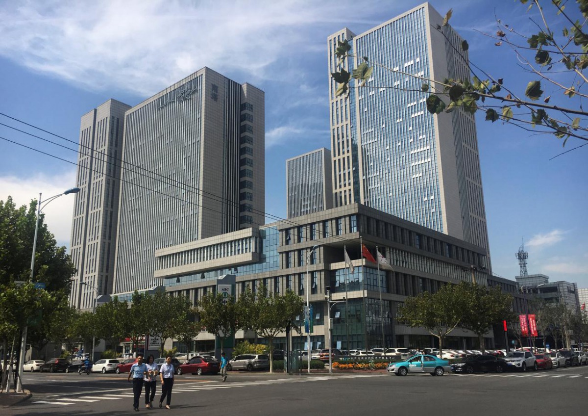 A general view shows a complex of buildings that house offices of Toutiao's Tianjin subsidiary, responsible for content monitoring, in Tianjin, China September 20, 2017. Reuters/ Cate Cadell