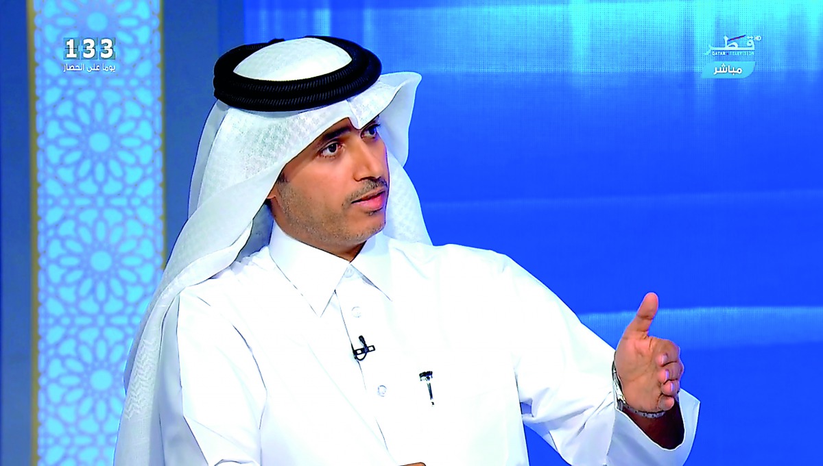 Dr. Khalid bin Mubarak Al-Shafi, Editor-in-Chief of The Peninsula during the Qatar TV talk show “The Truth” on Sunday.
