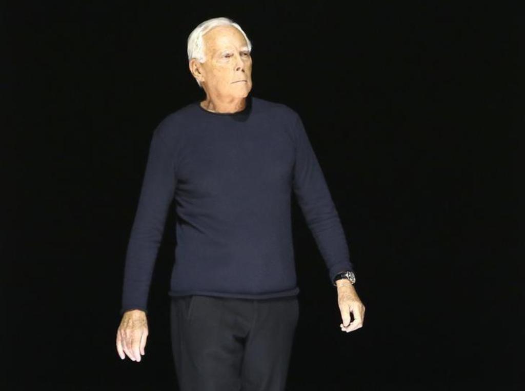 A File photo of Giorgio Armani. Reuters.